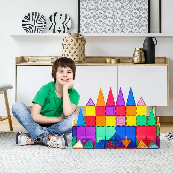 imagePicassoTiles Mega Building Bundle 100PC  60PC Magnet Tiles Construction Blocks Playsets STEAM Learning ampamp Educational Sensory Playset for Preschool ampamp Kindergarten Kids Ages 3 A Classroom Must Have
