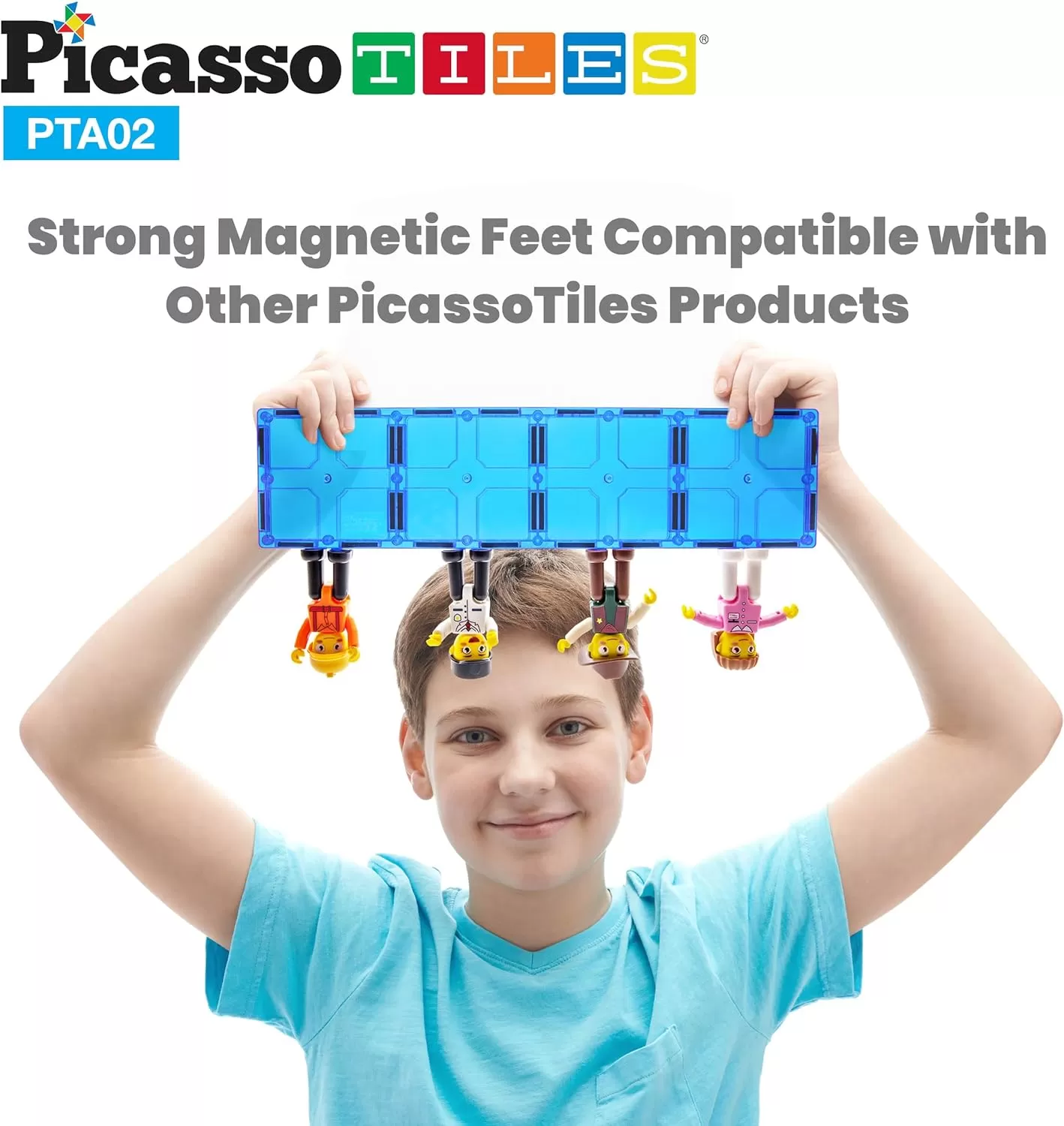 imagePicassoTiles Magnetic 4 Family Action Figures Toddler Toy Magnet Expansion Pack Educational Addon STEM Learning Kit Toys Pretend Playset for Construction Building Block Tiles Child Brain Development4 Profession