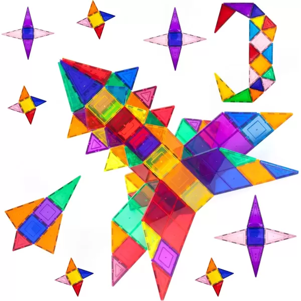 imagePicassoTiles 100PC Magnet Tiles  100PC Marble Run Race Track Fun ampamp Creative Playset Bundle STEAM Learning ampamp Educational Sensory Toy for Preschool ampamp Kindergarten Kids Ages 3 A Classroom Must Have