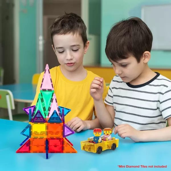 imagePicassoTiles Mini Magnetic Tiles Expansion Car Truck and Figures Play Set Kids Building Magnet Bricks STEM ampamp Learning Toys Magnetic Addons Car Toys Toddler Preschool 3 years and up boys and girls