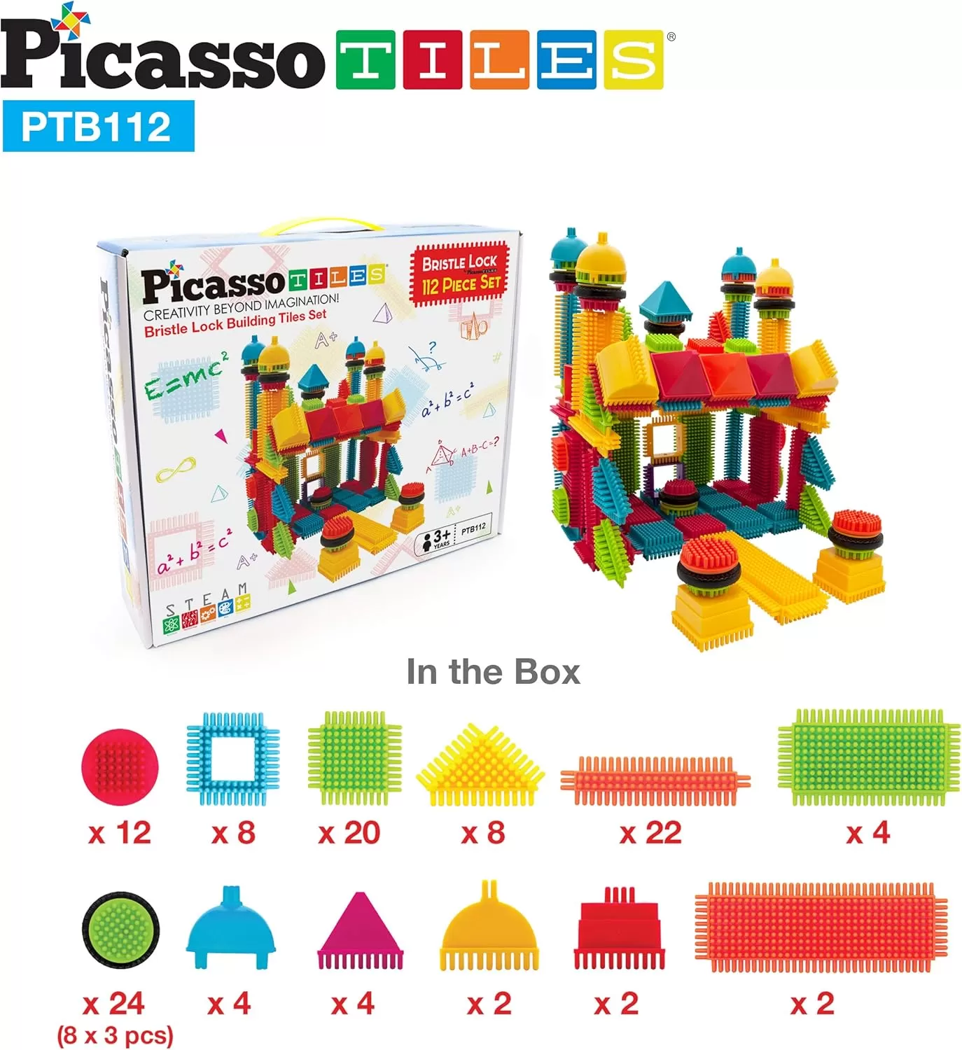 imagePicassoTiles HedgehogShape Building Blocks Tiles 100pcs112pcs Safari Theme HedgehogLock 3D Building Blocks Construction Learning Toy Stacking Educational Block Creativity Beyond Imagination