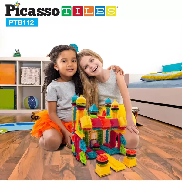 imagePicassoTiles HedgehogShape Building Blocks Tiles 100pcs112pcs Safari Theme HedgehogLock 3D Building Blocks Construction Learning Toy Stacking Educational Block Creativity Beyond Imagination