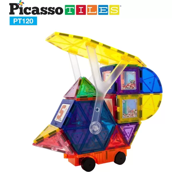 imagePicassoTiles Kids Activity Center Play Table ampamp Study Desk Set Sandbox Water Tight Container Storage Allin1 STEM Toy Kit Playset with 331pc Dual Size Building Bricks Construction Blocks Marble Run120pc Master