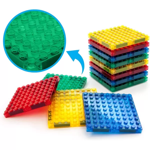 imagePicassoTiles Magnetic Brick Tiles STEM Creative Magnetic Tiles Building Block Set Building Brick Construction Toy Socket Spikes Toys Accessory Educational Imaginative Learning Kit Stacking Set12pc addon2