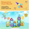 imagePicassoTiles 60 pcs Mini Magnetic Tiles Magnet Toys TravelFriendly OnTheGo Building Blocks for Kids Compact Lightweight Creative playset Preschool Montessori Early Learning STEM Kids Toy Ages 348pcs Mini With Windows and Doors