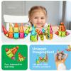 imagePicassoTiles Magnetic Tile 24pc Mini Diamond Magnetic Building Blocks Set Travel Size STEM Educational Construction Toy Portable Hands On Learning Creative Open Ended Play for Kids Ages 3 Plus PTM24Mini 24pcs