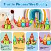 imagePicassoTiles Magnetic Tiles Building Blocks Mini Size Diamond Series Magnet Toys Travel Size OnTheGo Magnets Construction Sensory Toys Gifts Educational Set Toddlers STEM Learning Kit Playset PTM40Mini 36pcs