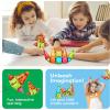 imagePicassoTiles Magnetic Tiles Building Blocks Mini Size Diamond Series Magnet Toys Travel Size OnTheGo Magnets Construction Sensory Toys Gifts Educational Set Toddlers STEM Learning Kit Playset PTM40Mini 36pcs
