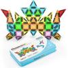 imagePicassoTiles 60 pcs Mini Magnetic Tiles Magnet Toys TravelFriendly OnTheGo Building Blocks for Kids Compact Lightweight Creative playset Preschool Montessori Early Learning STEM Kids Toy Ages 350pcs Mini With Case