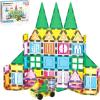 imagePicassoTiles Kids Toy Magnetic Building Blocks Magnet Tiles Supersized Large Stabilizer Base Jumbo XL Plate Foundation Education Construction Kit Engineering STEM Children Learning Stacking Set101pc with Carry Case