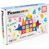 imagePicassoTiles Magnetic Building Blocks with Tiles and Clickin Educational Graphic Arts Magnet Construction Toy Set STEM Learning Playset Child Brain Development Stacking PlayboardGraphic Arts