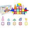 imagePicassoTiles Magnetic Building Blocks with Tiles and Clickin Educational Graphic Arts Magnet Construction Toy Set STEM Learning Playset Child Brain Development Stacking PlayboardGraphic Arts