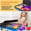 imagePicassoTiles Magnetic Tile Storage Case 165x75x35in Travel Carry Bag with Handle Water Resistant Organizer Compatible with Magnet Building Block Sets STEM Educational Accessories Oxford Cloth PTA10Large Carry Case
