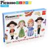imagePicassoTiles 115 Piece Magnetic FaceBoard Mix ampamp Match Activity DIY Dress Up Puzzle Book Kids Toy Set Educational Playset STEM Learning 20 FREE Unique Creative Inspirational Style Building Idea Cards