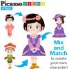 imagePicassoTiles 115 Piece Magnetic FaceBoard Mix ampamp Match Activity DIY Dress Up Puzzle Book Kids Toy Set Educational Playset STEM Learning 20 FREE Unique Creative Inspirational Style Building Idea Cards