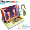 imagePicassoTiles 115 Piece Magnetic FaceBoard Mix ampamp Match Activity DIY Dress Up Puzzle Book Kids Toy Set Educational Playset STEM Learning 20 FREE Unique Creative Inspirational Style Building Idea Cards