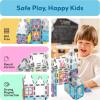 imagePicassoTiles 26pcs Magnetic Tiles Magnet Tile Building Blocks Printed Fall Farm Themed Animal Toy Set with 8 Farmyard Animals Character Action Figures STEM Learning Playset for Kids Ages 3 PTQ27Mermaid Theme
