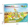 imagePicassoTiles 26pcs Magnetic Tiles Magnet Tile Building Blocks Printed Fall Farm Themed Animal Toy Set with 8 Farmyard Animals Character Action Figures STEM Learning Playset for Kids Ages 3 PTQ27Farm