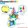 imagePicassoTiles 4pcs Magnetic Building Block Large Square Shape Magnet Tiles Construction Toy STEM Learning Kit Educational Playset Playboard Pretend Play Stacking Blocks Child Brain Development PTE0912Pc E Triangle