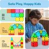 imagePicassoTiles 4pcs Magnetic Building Block Large Square Shape Magnet Tiles Construction Toy STEM Learning Kit Educational Playset Playboard Pretend Play Stacking Blocks Child Brain Development PTE0912Pc Square
