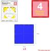 imagePicassoTiles 4pcs Magnetic Building Block Large Square Shape Magnet Tiles Construction Toy STEM Learning Kit Educational Playset Playboard Pretend Play Stacking Blocks Child Brain Development PTE094Pc Large Square