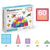 imagePicassoTiles 60 Piece Set 60pcs Magnet Building Tiles Clear Magnetic 3D Blocks Construction Playboards  Creativity Beyond Imagination Inspirational Recreational Educational Conventional