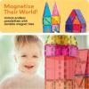 imagePicassoTiles 60 Piece Set 60pcs Magnet Building Tiles Clear Magnetic 3D Blocks Construction Playboards  Creativity Beyond Imagination Inspirational Recreational Educational Conventional