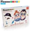 imagePicassoTiles Magnetic Puzzle Drawing Board 102 PC Dress Up Puzzle Game with 10 Free Inspirational Idea Cards 88 Holographic Designs 4 Markers Set Educational Activity Book STEAM Learning Kit