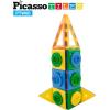 imagePicassoTiles PTW60 2in1 60pcs 3D Magnetic Tile ampamp Gear Spinning Wheel Learning STEM Building Toy Magnet Construction Toy Educational Engineering Playset wWheel Geer Magnetic Tiles for Preschool