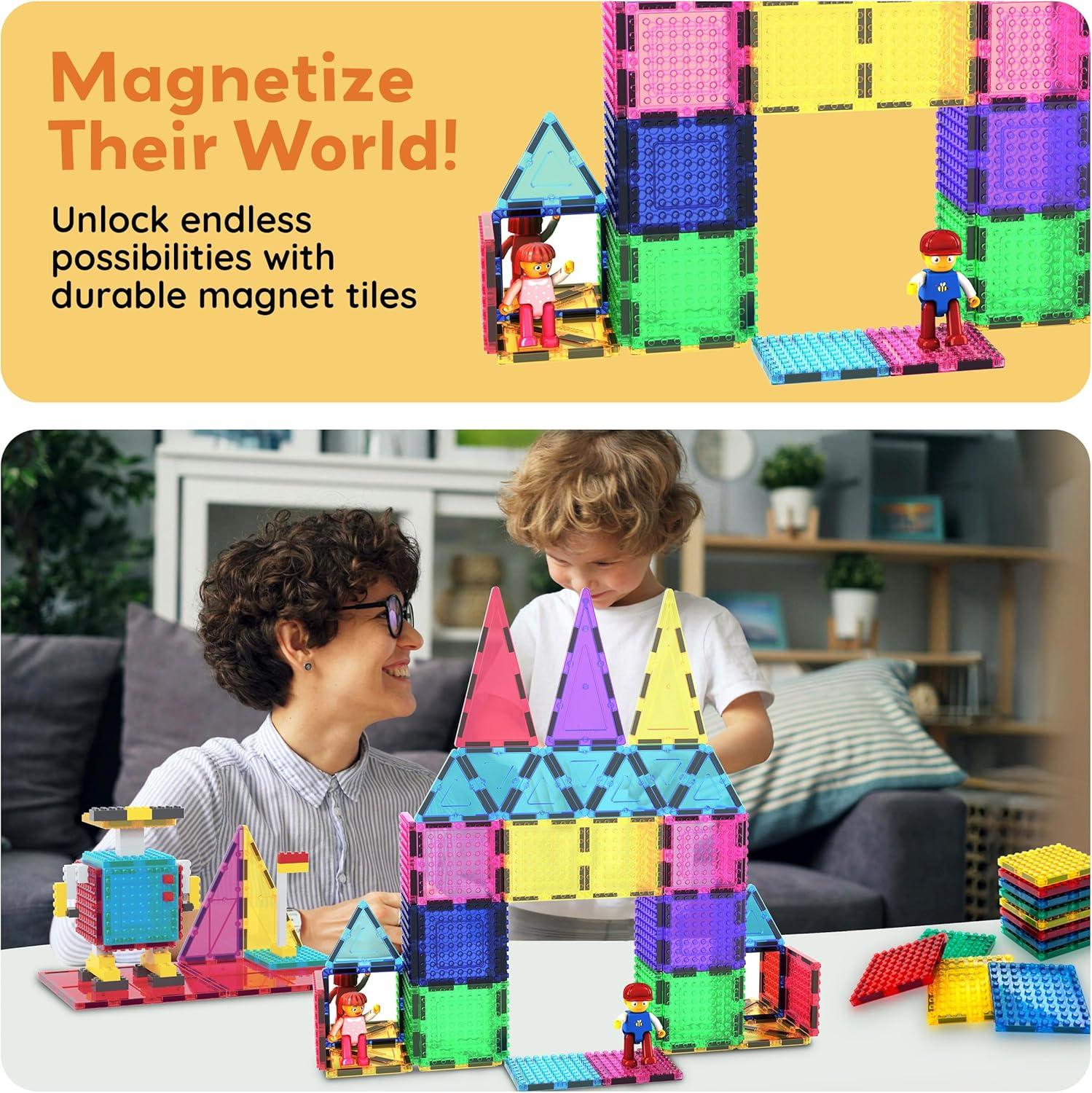 imagePicassoTiles Brick Baseplate Classic Building Block Foundation Kit 20 Pack 10quotx10quot Platform Multi Color Bricks Stud Blocks Compatible with All Major Brands STEM Construction Set Kids Ages 3 PBS0263pcs With 2 Character