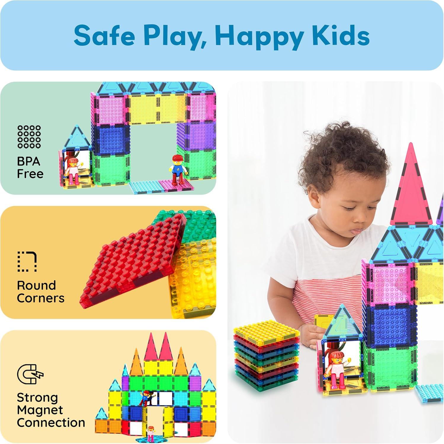 imagePicassoTiles Brick Baseplate Classic Building Block Foundation Kit 20 Pack 10quotx10quot Platform Multi Color Bricks Stud Blocks Compatible with All Major Brands STEM Construction Set Kids Ages 3 PBS0263pcs With 2 Character