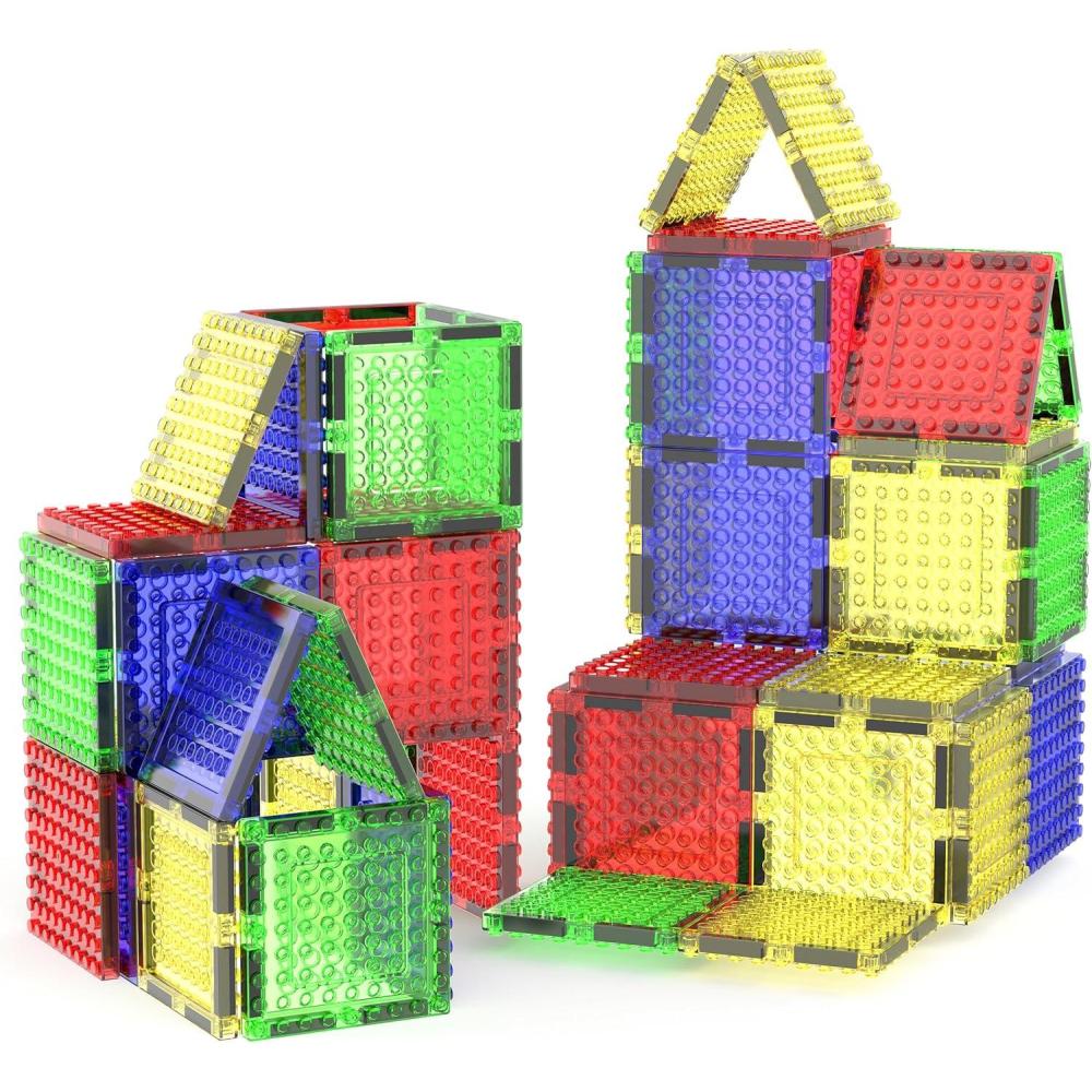 imagePicassoTiles Brick Baseplate Classic Building Block Foundation Kit 20 Pack 10quotx10quot Platform Multi Color Bricks Stud Blocks Compatible with All Major Brands STEM Construction Set Kids Ages 3 PBS0212pcs Spikes01