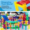 imagePicassoTiles Magnetic Tiles Race Car Track Kit Parking Garage Expansion Pack with 2 Cars Magnet Tile Building Blocks Educational Toy Learning Kit Pretend Play Construction Set Kids Child Ages 3 PTR07128 Pcs Race Car Track Set