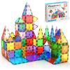 imagePicassoTiles Magnet Building TilesPrincess Castle Theme Magnet Tile with 2 Action Figures Building Blocks Construction Toy Block Stack Magnet Tile Construction Medieval Castle playset