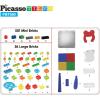 imagePicassoTiles 585pc Kids Activity Table Magnetic Tiles and Building Bricks STEM Pretend Play Learning with Reversible Brick Whiteboard Tabletop Storage Bins and AddOn Toys Boys Girls Ages 3 PBT585581 PCs Table  Storage Bin  Chair Set