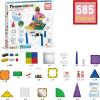 imagePicassoTiles 585pc Kids Activity Table Magnetic Tiles and Building Bricks STEM Pretend Play Learning with Reversible Brick Whiteboard Tabletop Storage Bins and AddOn Toys Boys Girls Ages 3 PBT585585pc Magnetic Tiles and Bricks and Whiteboard