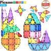 imagePicassoTiles 60PC Magnet Tiles  36PC Windows ampamp Quarter Round Blocks Building Bundle STEAM Educational Playset for Creative Fun and Learning Construction Play Design Project Toy Gift Idea for Kids