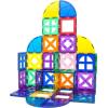 imagePicassoTiles 60PC Magnet Tiles  36PC Windows ampamp Quarter Round Blocks Building Bundle STEAM Educational Playset for Creative Fun and Learning Construction Play Design Project Toy Gift Idea for Kids