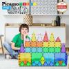imagePicassoTiles 60PC Magnet Tiles  36PC Windows ampamp Quarter Round Blocks Building Bundle STEAM Educational Playset for Creative Fun and Learning Construction Play Design Project Toy Gift Idea for Kids