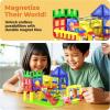 imagePicassoTiles Magnet Tile Building Block Family Homestead Doll House Theme Playset 8 Character Action Figures Double Sided Magnetic Tiles Printing STEM Education Learning Kit Toy Set Kids Ages 3 PTQ06Slide  Swing Playground