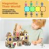 imagePicassoTiles Magnet Tile Building Block Family Homestead Doll House Theme Playset 8 Character Action Figures Double Sided Magnetic Tiles Printing STEM Education Learning Kit Toy Set Kids Ages 3 PTQ06Medieval and Castle