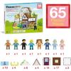 imagePicassoTiles Magnet Tile Building Block Family Homestead Doll House Theme Playset 8 Character Action Figures Double Sided Magnetic Tiles Printing STEM Education Learning Kit Toy Set Kids Ages 3 PTQ06Family Homestead Doll House
