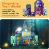 imagePicassoTiles Magnet Tile Building Block Family Homestead Doll House Theme Playset 8 Character Action Figures Double Sided Magnetic Tiles Printing STEM Education Learning Kit Toy Set Kids Ages 3 PTQ06Haunted House