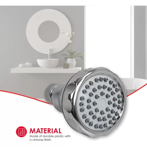 Sunbeam Oasis Single Function Fixed Shower Head Silver ChromeSunbeam Oasis Single Function Fixed Shower Head Silver Chrome