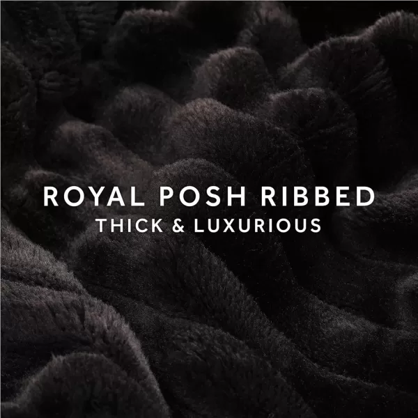 Sunbeam Royal Posh Dove Grey Heated Personal Throw  Blanket CozyWarm Adjustable Heat Settings 11918Ebony