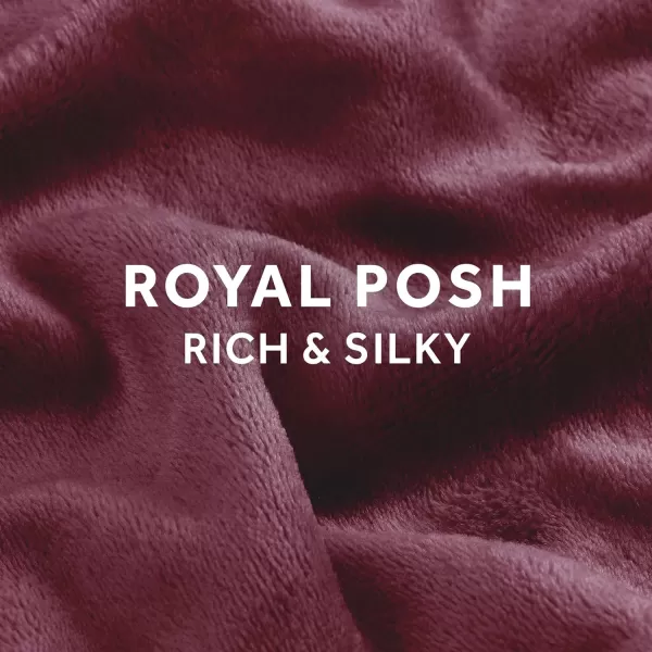 Sunbeam Royal Posh Dove Grey Heated Personal Throw  Blanket CozyWarm Adjustable Heat Settings 11918Garnet