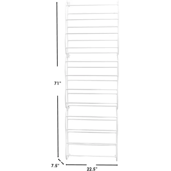 Sunbeam SR00753 Door 36Pair Shoe Rack Misc WhiteWhite