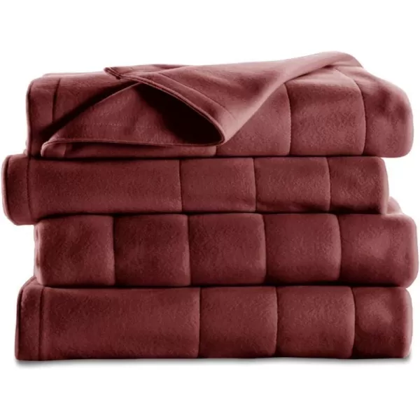 Sunbeam Quilted Fleece Heated Blanket King MushroomKing