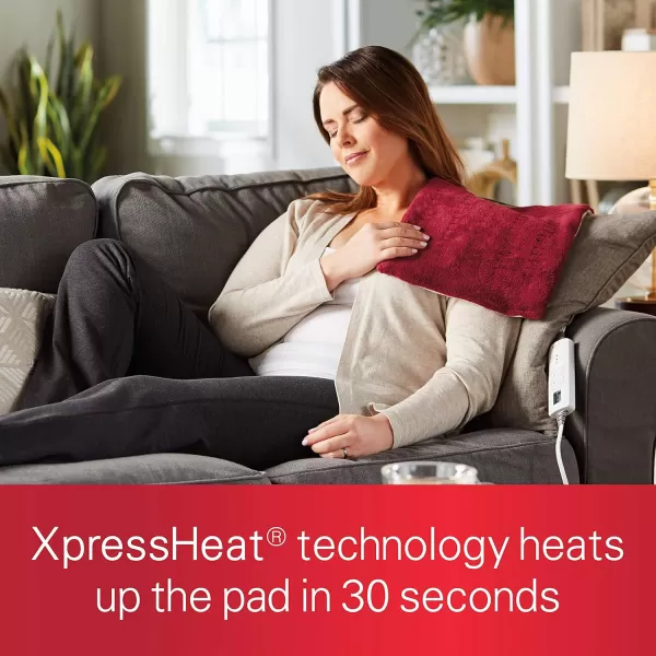 Sunbeam 002014915000 Xpressheat Heating Pad Garnet Red 12 x 15 inchesSunbeam 002014915000 Xpressheat Heating Pad Garnet Red 12 x 15 inches