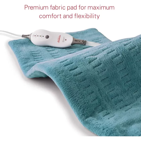 Sunbeam Heating Pad for Back Neck and Shoulder Pain Relief with Auto Shut Off XL 12 x 24 TealSunbeam Heating Pad for Back Neck and Shoulder Pain Relief with Auto Shut Off XL 12 x 24 Teal